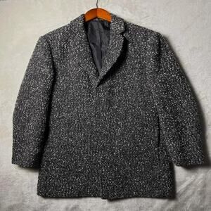 Zebra Knobby Tweed Giovanni Jacket Men's S Selected Homme Long Knit Blazer Brit